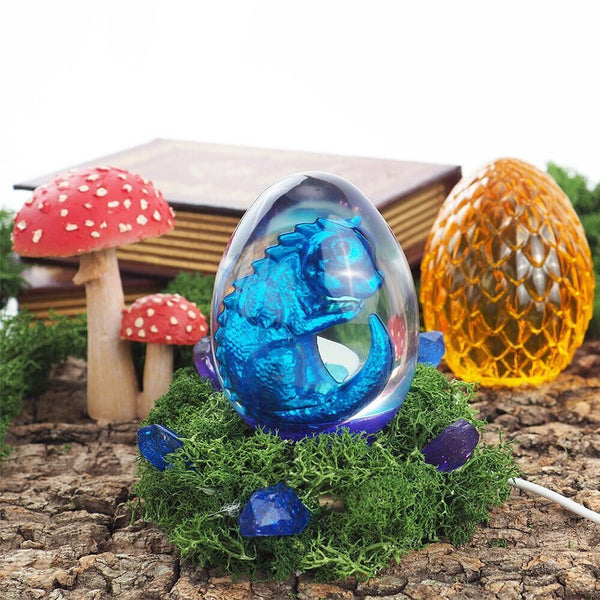 DIY Epoxy Resin Casting Mould Dragon Egg Night Light Silicone Mold Resin Molds
