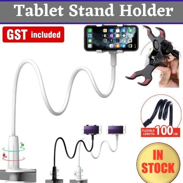 Mobile Phone Flexible 360° Clip Mount Stand Holder Bed Desktop Bracket Clamp