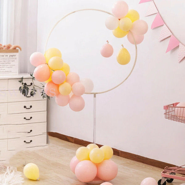 160cmx73cm Circle Balloon Arch Frame Balloons Stand Holder Wedding Column Kit