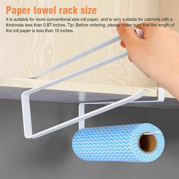 Paper Towel Holder Hanger Rack Kitchen Shelf Organizer Under Cabinet Roll Cup AU