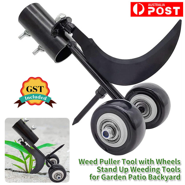 Weed Puller Tool with Wheels, Stand Up Weeding Tools for Garden Patio Backyard