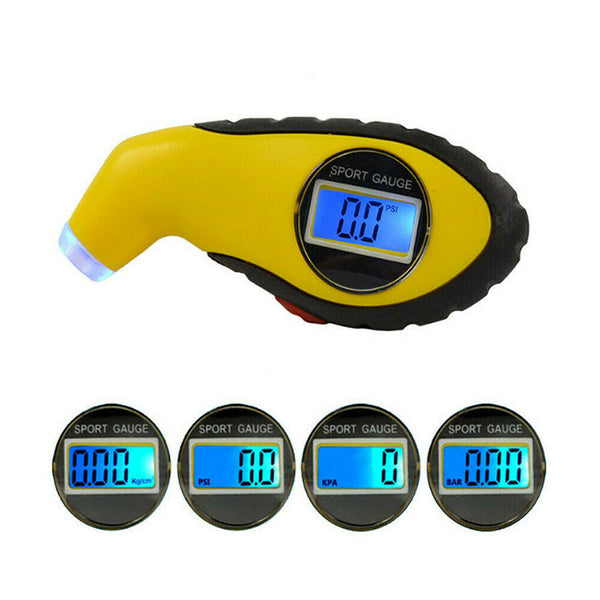 Tire Pressure Guage Digital Car Bike Truck Auto Air PSI Meter Tester Tyre Gauge