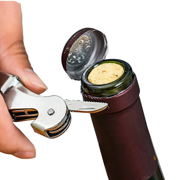 Stainless Steel Manual Beer Wine Bottle Opener Easy Can Opener Kitchen Accessory