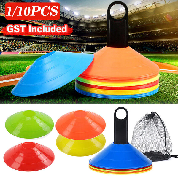 1-100Training Discs Soccer Markers Fitness Exercise Sport Cones Rugby TouchGroup