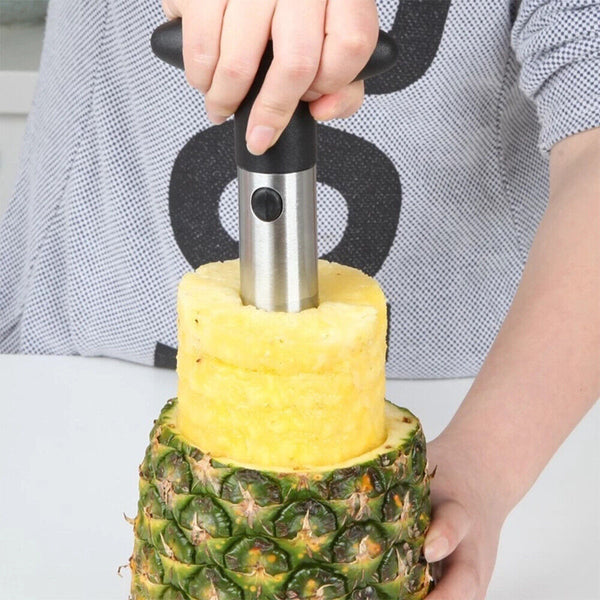 Stainless Steel Easy Kitchen Tool Fruit Pineapple Corer Slicer Cutter Peeler