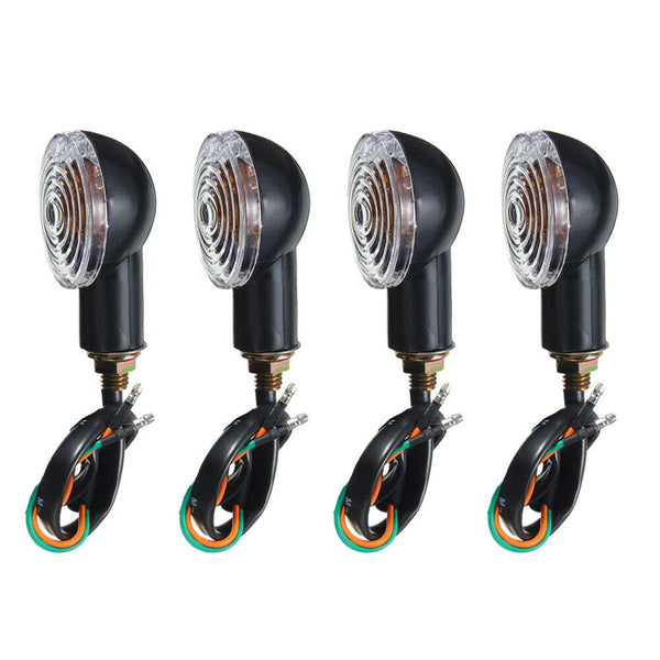 4x Universal Motorcycle Indicators Motorbike Turn Signal Light Bullet Bulbs AU