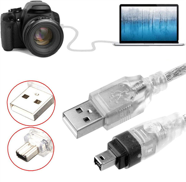 USB Data Cable FireWire IEEE 1394 for Mini DV MiniDV HDV Camcorder to Edit PC AU