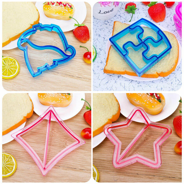 16x Sandwich Cutter Kids DIY Lunch Cake Toast Shape Mold Creative Bread Mould au