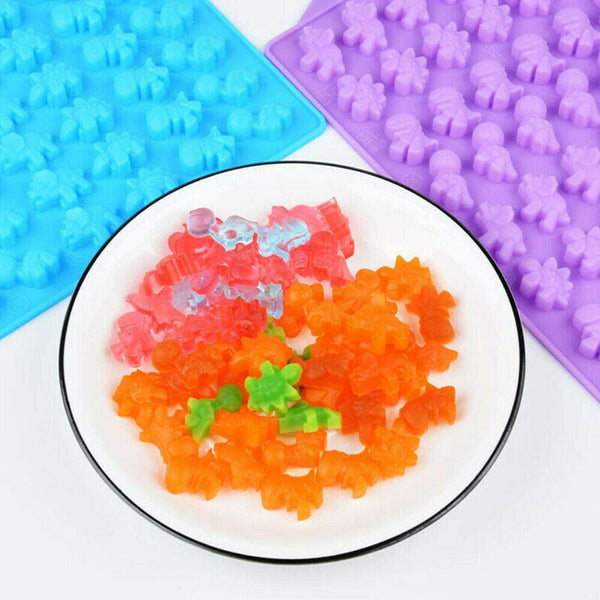 48Dinosaur Silicone Gummy Chocolate Baking Mold Ice Cube Tray Jelly Candy Mould