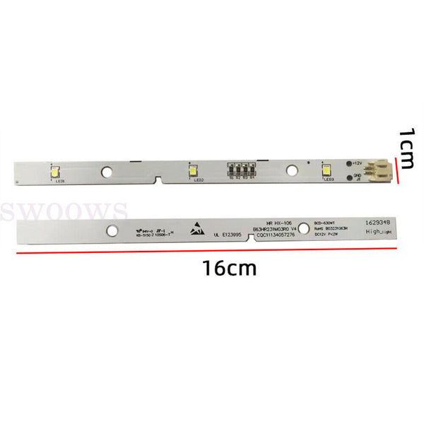 2pcs Durable and Compatible LED Light Strips for Hisense/Rongsheng Refrigerator