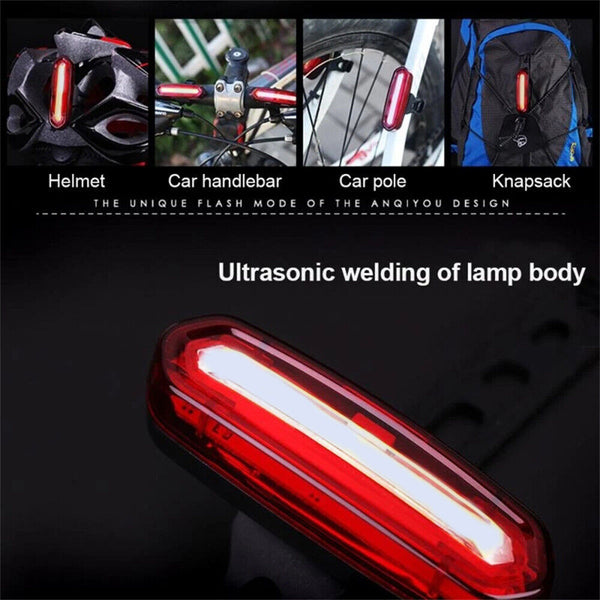 UP5x 120 Lumens LED Bike Tail Light USB Rechargeable Powerful Bicycle Rear Light