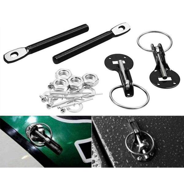 Universal Car Bonnet Lock Racing Hood Pin Kit Bonnet Pin Lock Locking Sport Kit