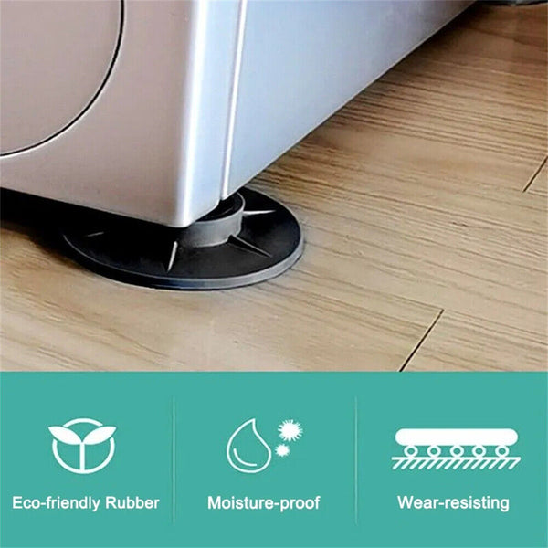 NEW Washing Machine Anti Vibration Pads Non-slip Support Mats Fur Catcher 4Pcs