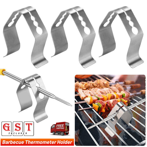 1-5x Probe Thermometer Barbecue 3 Clips Holder Meat For Maverick iGrill Clip BBQ