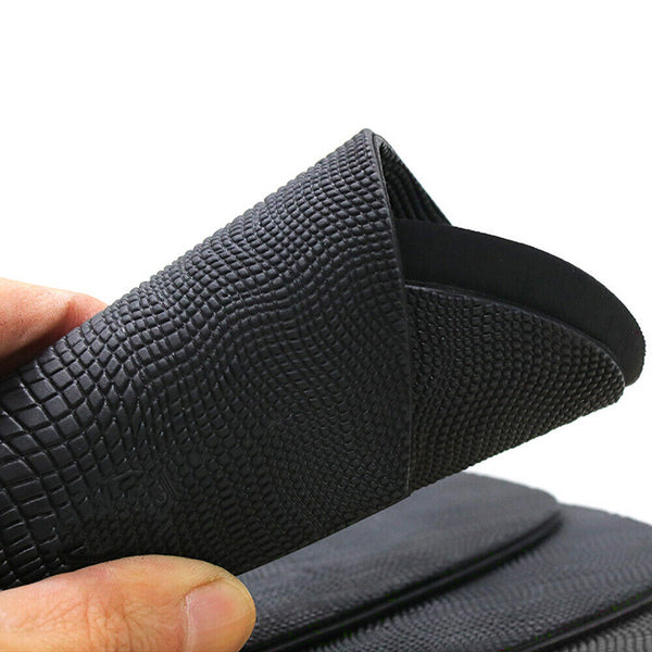 1 Pair Shoe Soles Heels Repair Slip Grip Rubber Pads DIY Anti-Slip Insoles Black