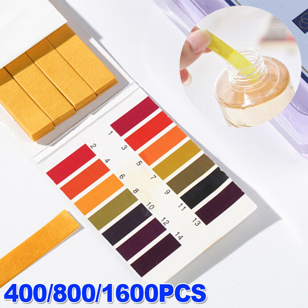 400 pH Test Strips Urine Litmus Paper Saliva Acid Alkaline Liquid Indicator Test