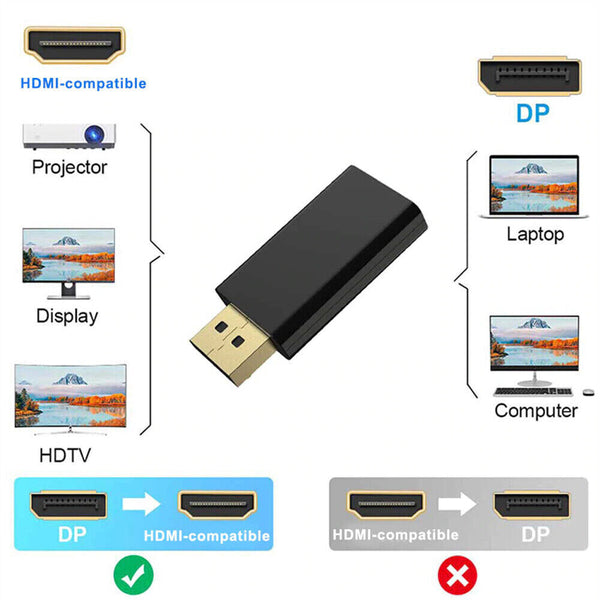 4K Displayport DP Display Port to HDMI Male Female Adapter Converter Connector