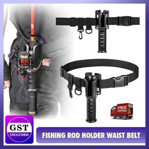 2022-Fishing Rod Holder Waist Belt Fishing Fight Belt Fishing Rod Support Belt