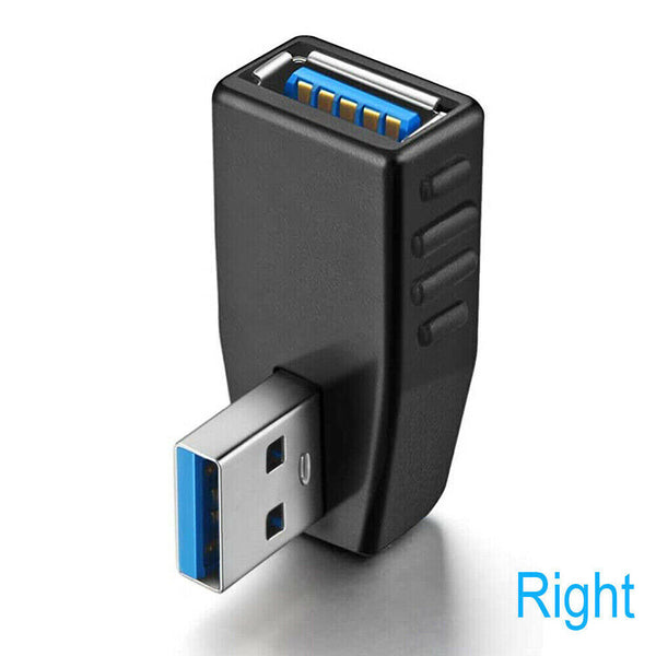 Angle Extension Extender 90 Degree USB 3.0 A male to female Adapter Connector