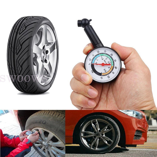 Tire Pressure Guage Dial Car Bike Truck Auto Air PSI Meter Tester Tyre Gauge