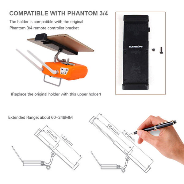 RC Controller Tablet Extension Holder Mount Clip For DJI MAVIC 2 Air SE Mini PRO