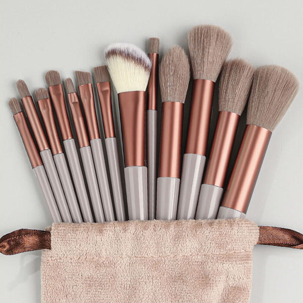 13Pcs Professional Makeup Brush Set Eyeshadow Powder Foundation Contour Brushes
