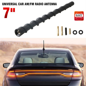 Universal Short Car Antenna 7" Roof Mount AM FM Radio Antenna Replacement