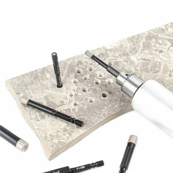 6/8/10/12mm Dry Diamond Core Drill Bit Hole Saw Cut Stone Marble Porcelain Tile