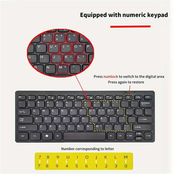 Super Slim Mini Wired Keyboard K1000 USB Multimedia Waterproof Keypad Universal