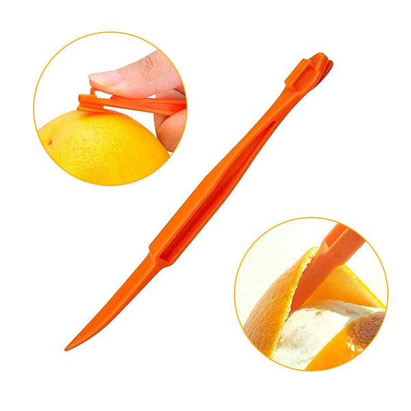 1-10x Cutter Skin Remover Fruit Peelers Slicer Citrus Opener Kitchen Tool Orange