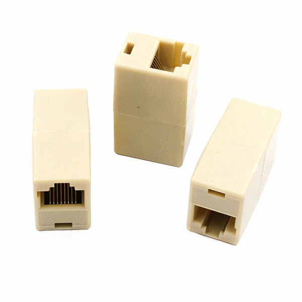 RJ45 Coupler Cat6 Cat5e Ethernet Cable Extender Joiner LAN Adapter Connector