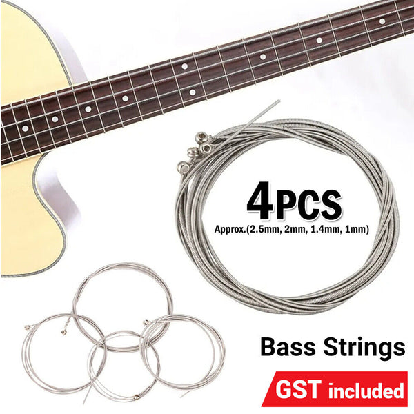 4pcs/set 4-String Bass Strings Gift for Beginner Steel Musical Instruments Parts