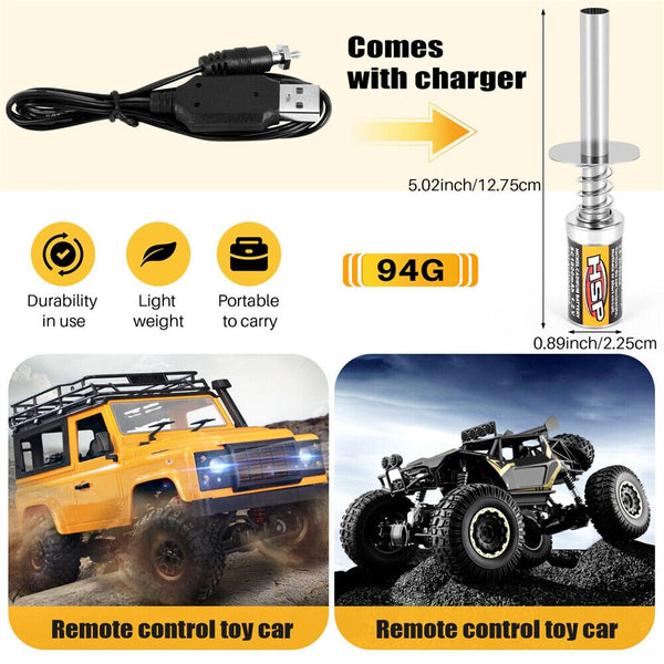 1.2V 1800Mah Rechargeable Glow Plug Igniter For Nitro RC Car Truck W/USB Charger