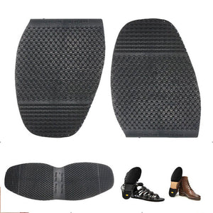 2Pairs Glue On Soles Shoe Repair Anti Slip Grip-rubber Pad Cushion Kit Black