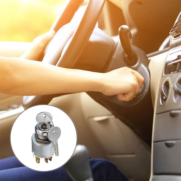 12V 4 Position Ignition Lock Cylinder Switch Key For SPB501 Car Boat Motorcycle