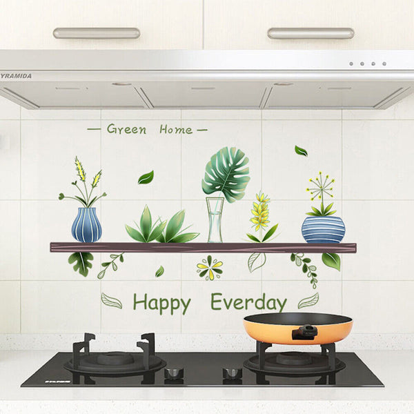 Kitchen Desk Home Decor Transparent Backsplash Waterproof Oil Proof Wall Sticker