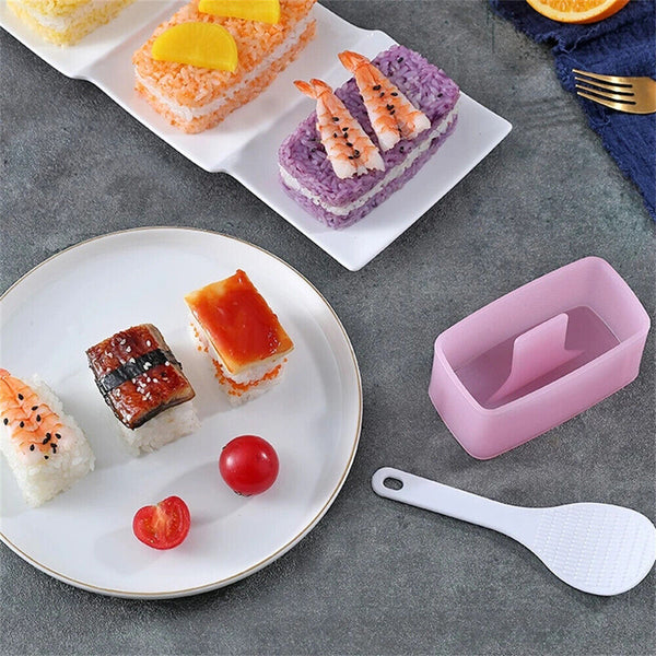 Kitchen Sushi Mold Spam Musubi Mold Onigiri Rice Ball Bento Press Maker Mould AU