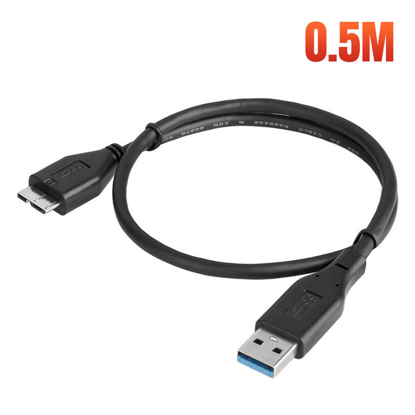 2x Micro USB 3.0 Cable Cord For Toshiba Seagate WD External Hard Drive HDD