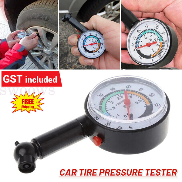 Tire Pressure Guage Dial Car Bike Truck Auto Air PSI Meter Tester Tyre Gauge