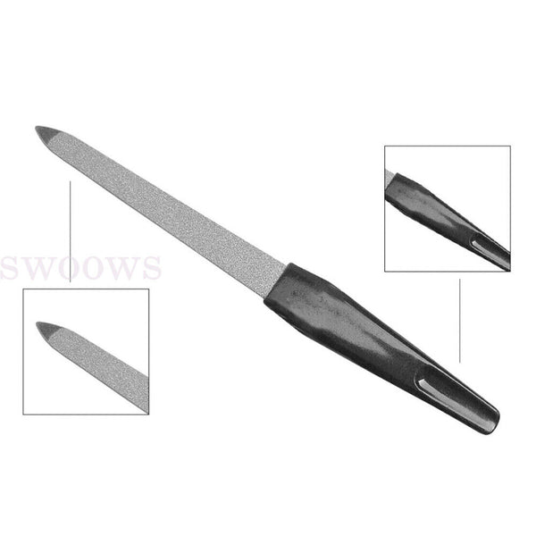 5/10pcs Dual Sided Stainless Steel Metal Nail File Art Pedicure Manicure Tool