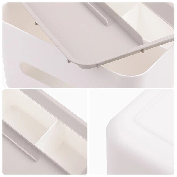 Multifunction Tissue Box Cover Table Napkin Paper Case Holder Storage Organizer