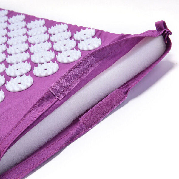 Yoga Massage Acupressure Mat & Pillow Body Foot Relax Cut Pain Stress Lying Mats