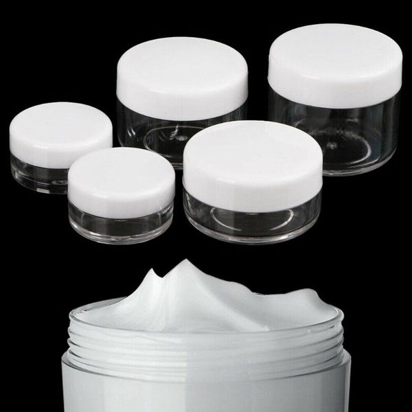 3/5g Plastic Cosmetic Containers Face Cream Lip Balm Sample Jars Pots