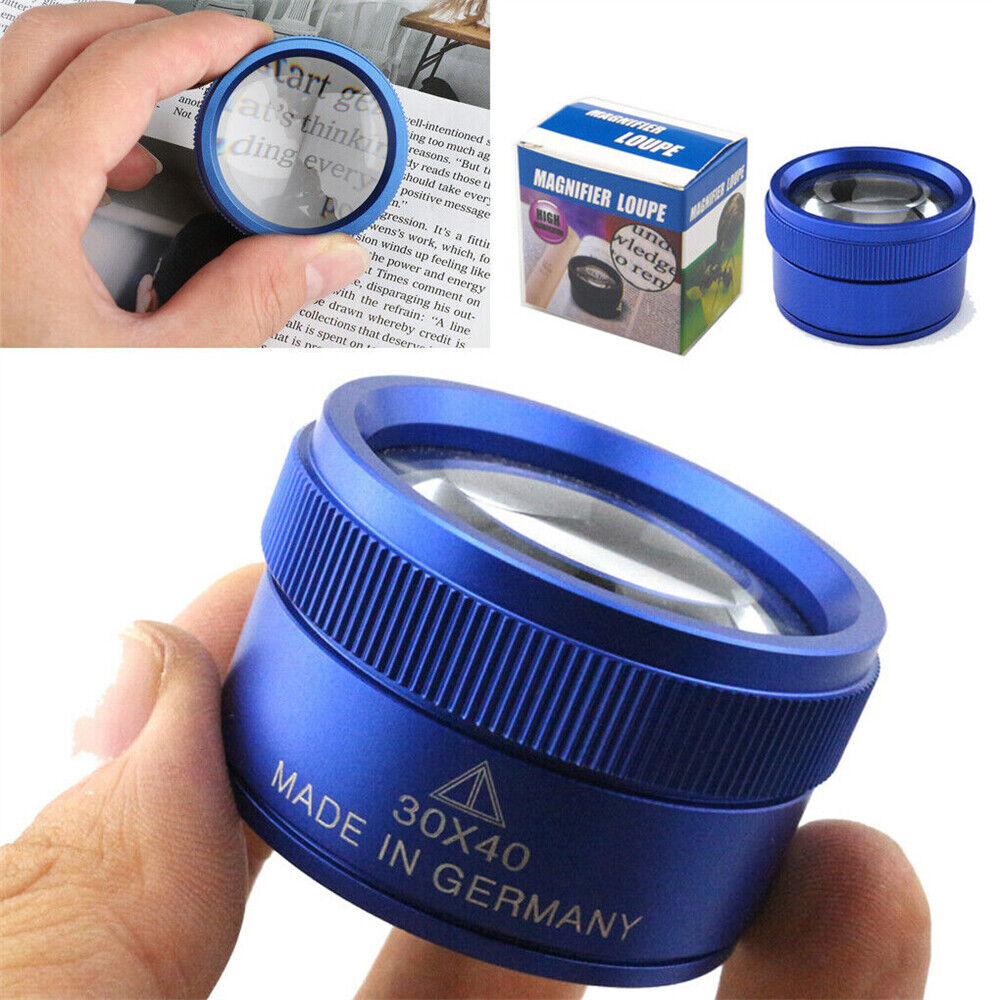 40X30 Magnifying Loupe Jewelry Eye Glass Magnifier Jewelers