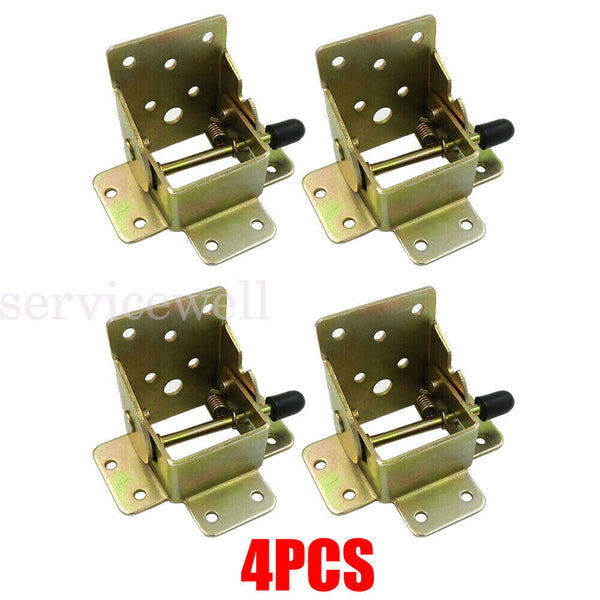 4/8x Folding Table Leg Self Lock Extension Brackets Fittings Foldable Hinge DIY