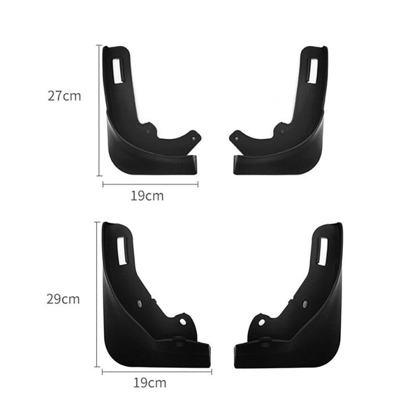 4PCS Mud Flaps Splash Guards No Drilling Required for Tesla Model Y 2021 AU