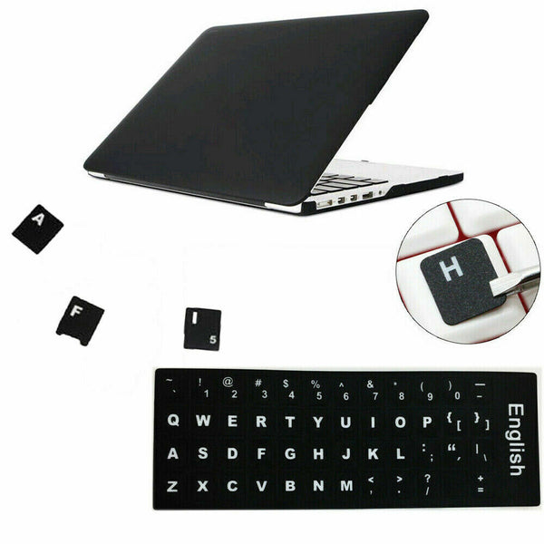 2x Universal English Letters Keyboard Keypad Sticker For Desktop Laptop Computer