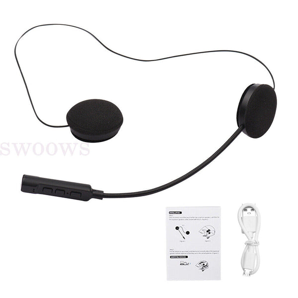 Motorcycle Helmet Headset Wireless Bluetooth 5.1 Headphone Speaker Rechargeable