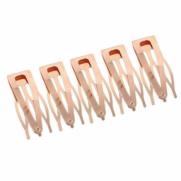 10-50 Double-grip Hair Clips Metal Snap Barrettes Hair Styling Tool Women Girls