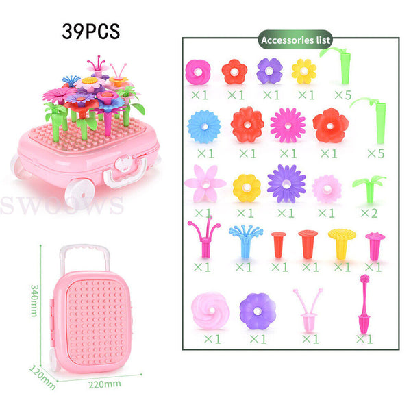 39 Pcs Flower Garden Building Toy Set-STEM Educational Activity For PreSchooler